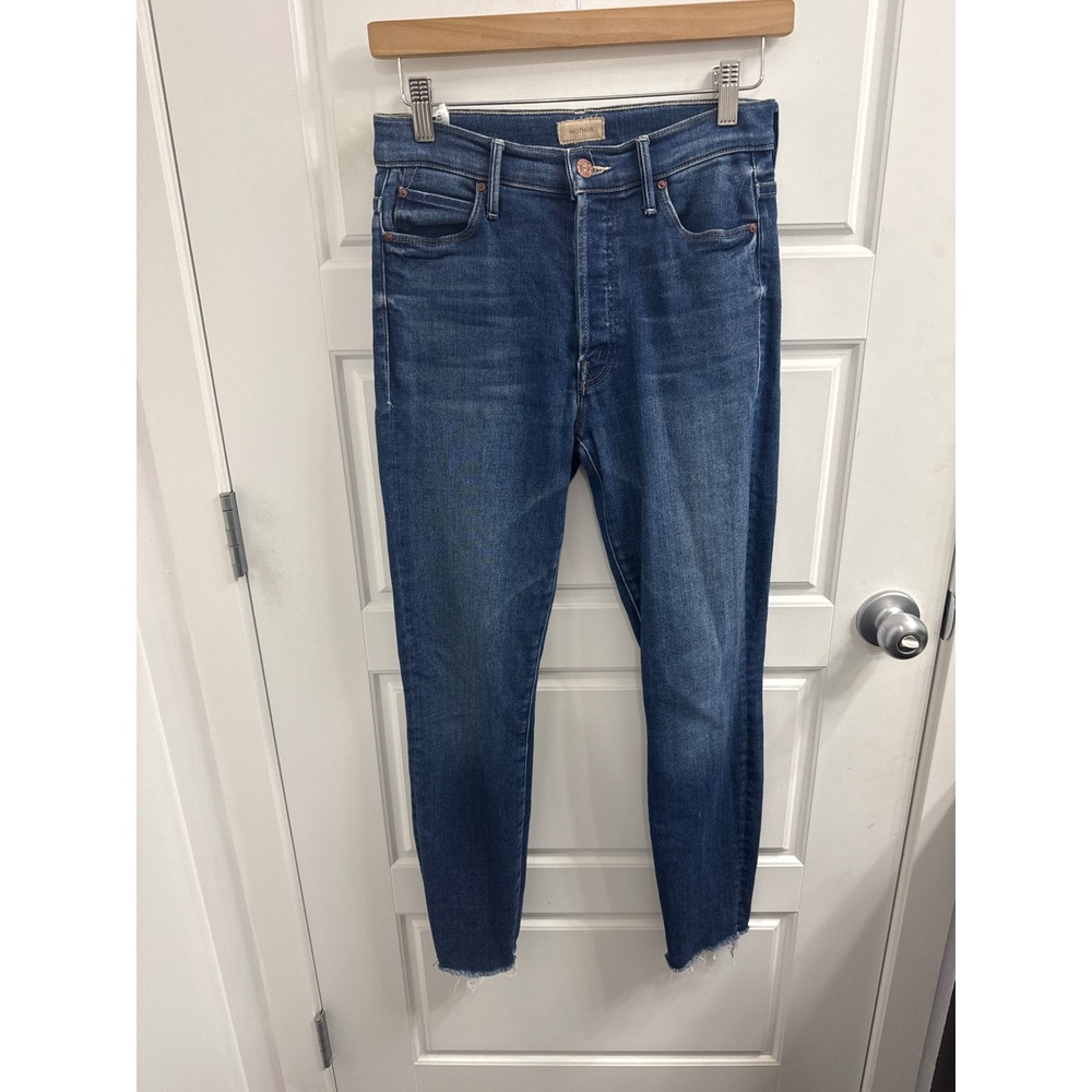 Mother The Stunner Ankle Fray Jeans Sweet And Sassy High Rise Skin by Size 26